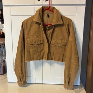 Windsor Camel Cropped Jean Jacket